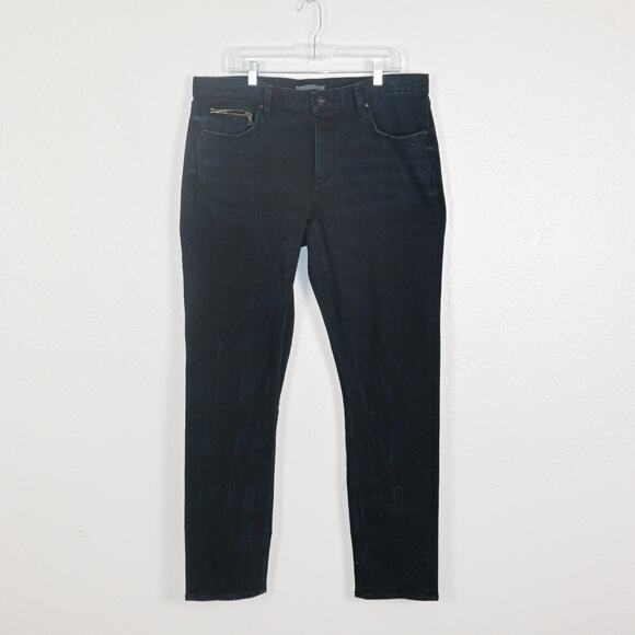 John Varvatos Collection Men's Dark Indigo Chelsea-fit Jeans Washed Denim 36R - Picture 1 of 11